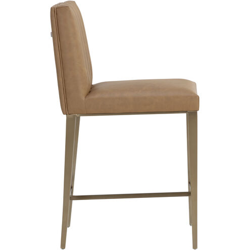 Wilbur 39.75 inch Milliken Cognac Counter Stool